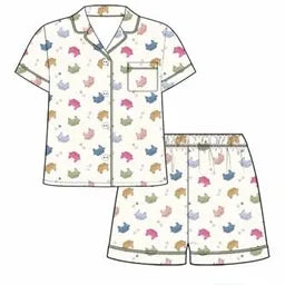 Hen on Nest Pajama 2 Piece Set - bamboo sleepwear